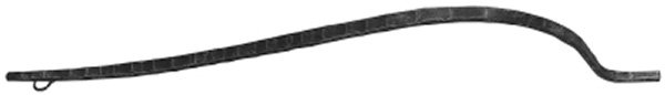 Barre ventrale | Longueur : 945 mm | Matériau : 13x13 mm | Acier S235JR, brut