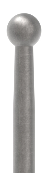 Rail de clôture | longueur : 1020 mm | matériau Ø 12 mm bille Ø 19 mm | acier S235JR, brut