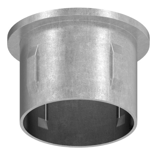 Bouchon en acier | avec M8 | plat | pour tube Ø 42.4 x 3.0-3.5 mm | acier (brut) S235JR