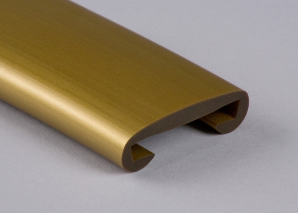 Main courante en plastique pour 50 x 8mm, or