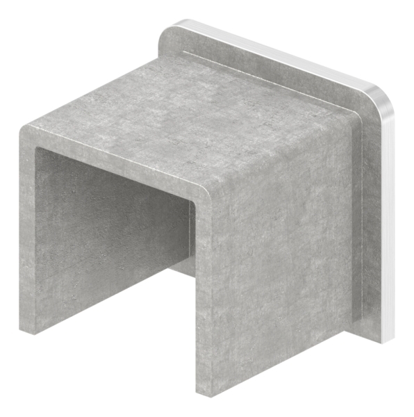 Embout pour profilé en U en acier inoxydable 80530-XXX, V2A