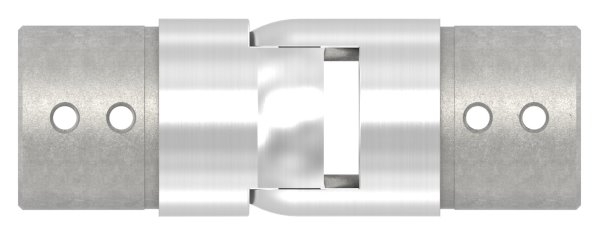 Connecteur flexible | vers le haut 25-55° | pour tube rainuré Ø 42.4 mm | V2A