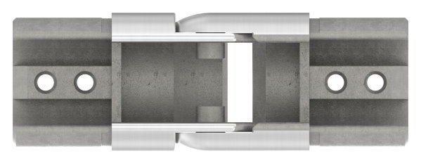 Connecteur flexible | vers le haut 25-55° | pour tube rainuré Ø 42.4 mm | V2A