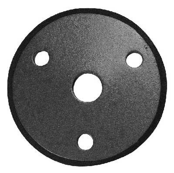 Rosette / garniture | Ø 70x6 mm légèrement convexe avec chanfrein | Acier (brut) S235JR