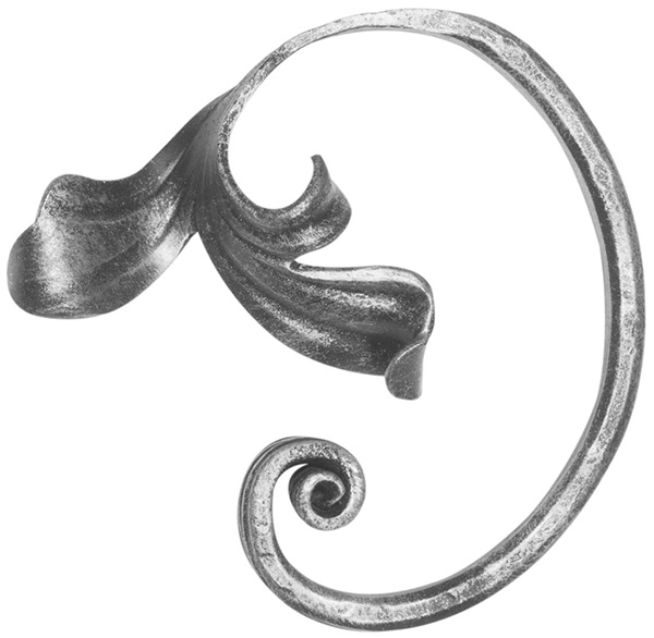 Maître baroque | Dimensions : 135x140 mm | Matériau : 16x8 mm | Acier S235JR, brut