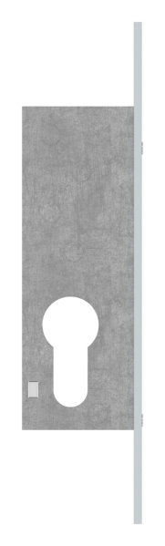 Serrure à pêne dormant à cadre tubulaire, distance d'encastrement 22 mm