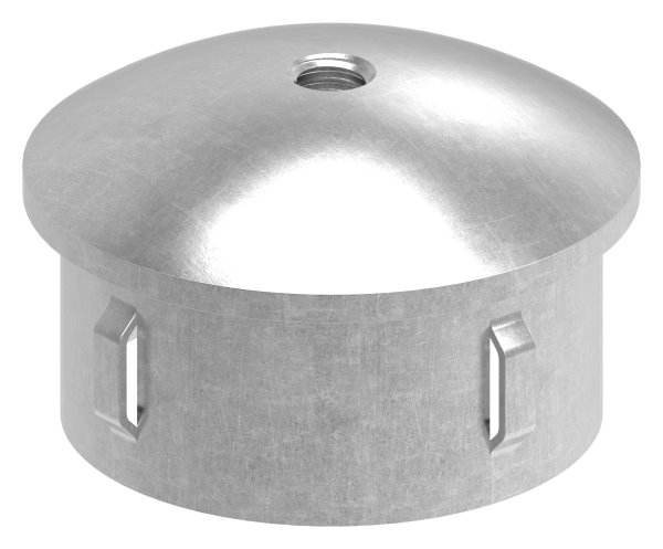 Bouchon en acier | légèrement courbé | avec M8 | pour tube rond Ø 60.3x1.8-2.2 mm | acier S235JR, brut