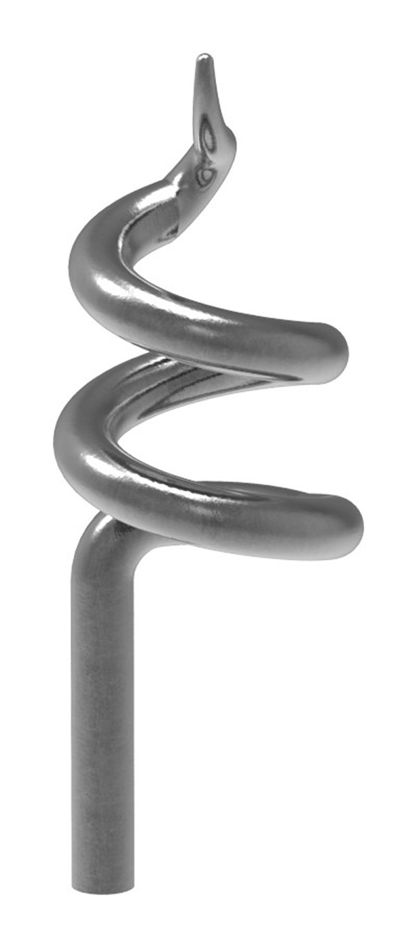 Ornement de vin | Dimensions : 30x50 mm | Matériau : Ø 6 mm | Acier S235JR, brut