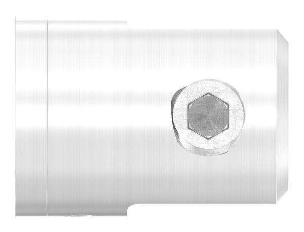 Support de plaque transversale Ø 25 mm avec raccord plat