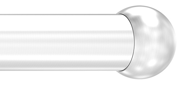 Boule d'extrémité creuse pour tube de 60,3mm, avec M8