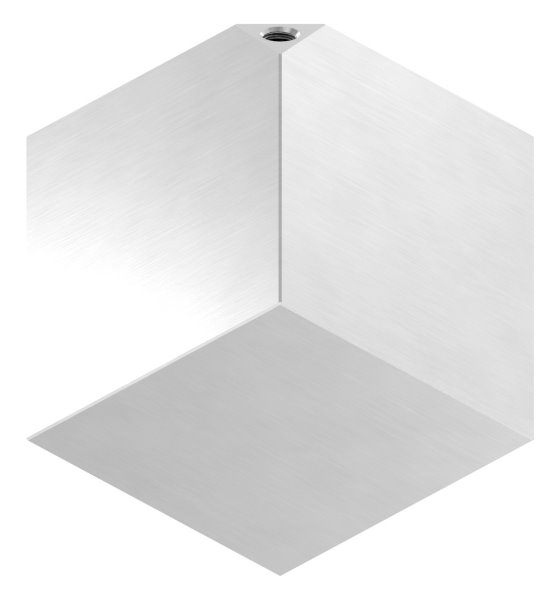 Cube 80x80 mm avec filetage M8 V2A