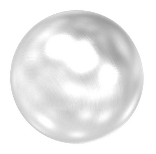 Boule d'extrémité creuse pour tube de 42,4 mm, avec M8