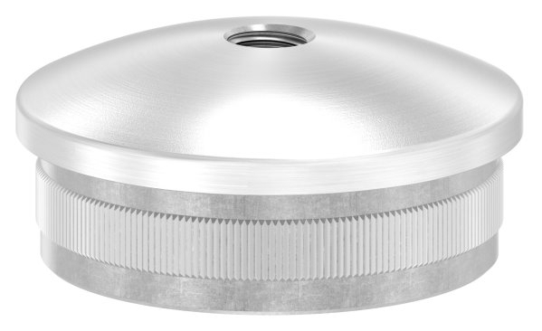 Bouchon légèrement bombé V4A avec M8 pour Ø 48,3x2,0 m