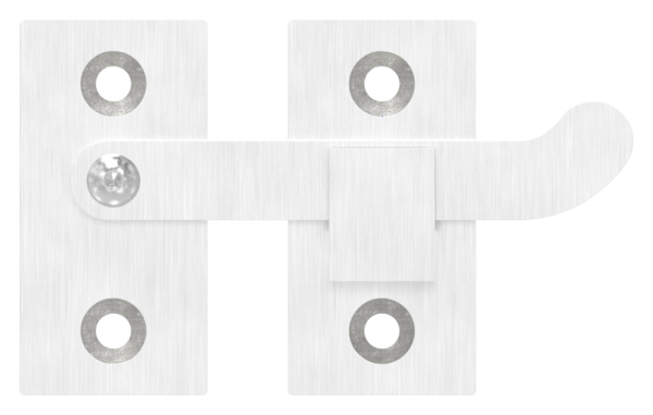 Verrou de porte pour profilés plats, V4A