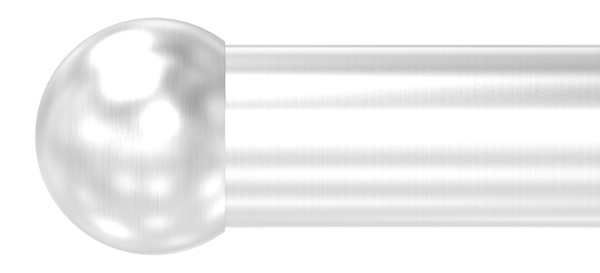 Boule d'extrémité creuse pour tube de 60,3mm, avec M8