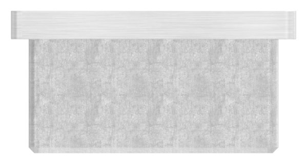 Capuchon d'insertion V4A pour collage pour tube 50x50x3,0 mm