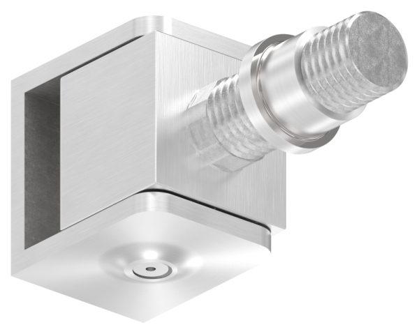 Charnière de portail réglable avec manchon fileté M24, V2A