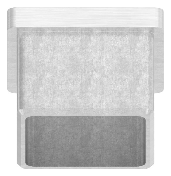 Capuchon d'insertion V4A pour collage pour tube 35x35x2,0 mm