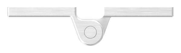 Charnière à visser pour profilés plats, V4A