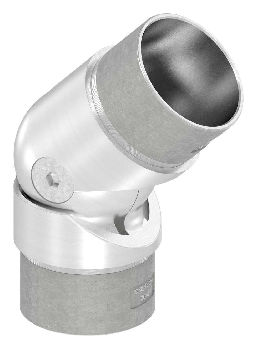 Pièce d'articulation creuse pour câble, pour tube 48.3 x 2.0mm