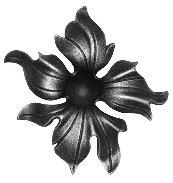 Fleur ornementale 40mm ; 145x150mm