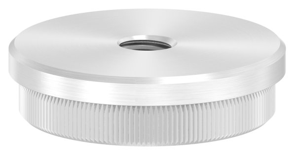 Bouchon plat avec M10 pour Ø 48,3x2,0 mm V2A matériau plein