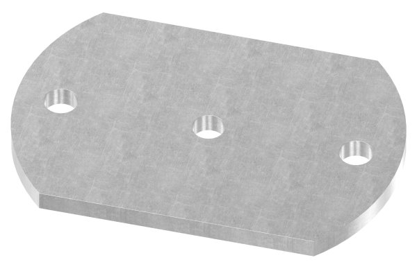 Plaque d'ancrage | Dimensions : 150x100x8 mm | Acier (brut) S235JR
