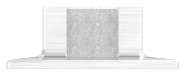 Fixation murale pour tube rainuré 40x40mm, V2A
