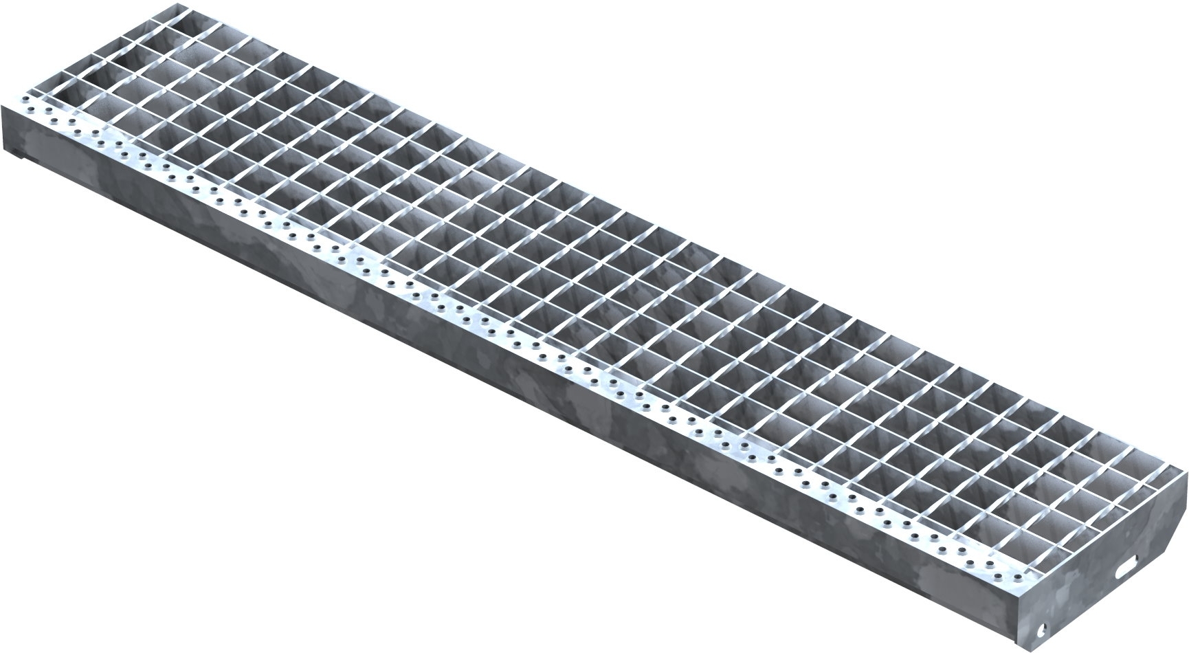 Presse à souder marche en caillebotis | Dimensions : 1200x240 mm 34/38 mm | S235JR (St37-2)