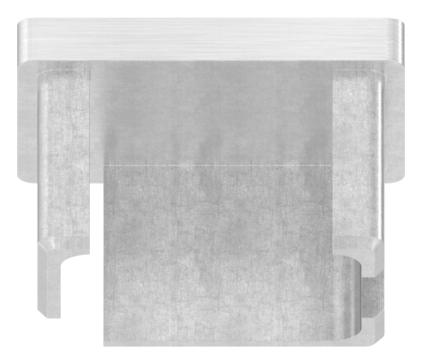 Capuchon d'insertion V4A pour collage pour tube 40x30x2,0 mm