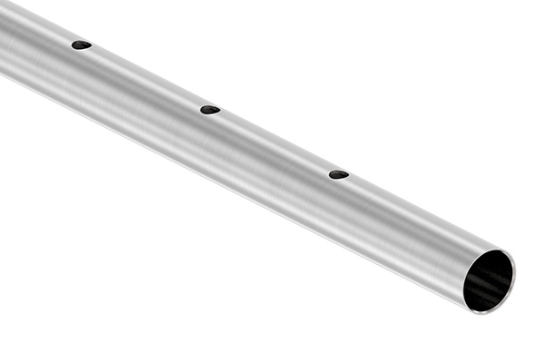Tube rond Ø 42,4 x 2,0 mm perforé d'un côté á 3 m