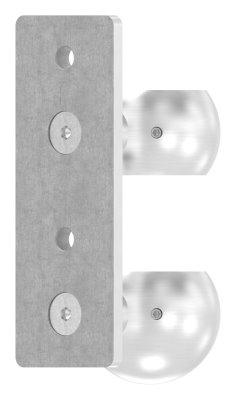 Support mural pour tube rond Ø 48,3 mm V2A