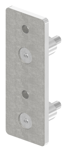 Fixation murale V2A pour tube rond Ø 48,3 mm