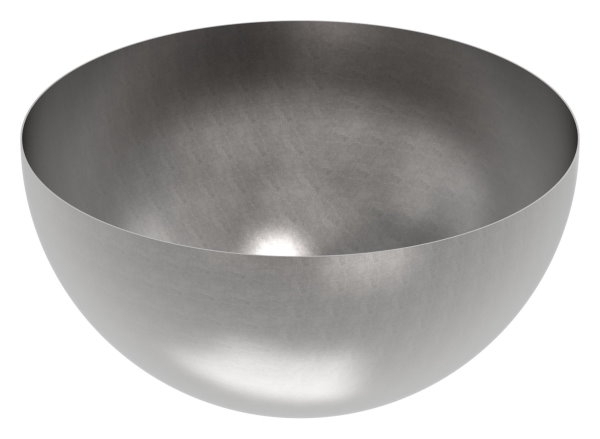 Boule semi creuse Ø 600 mm | lisse | acier S235JR, brut