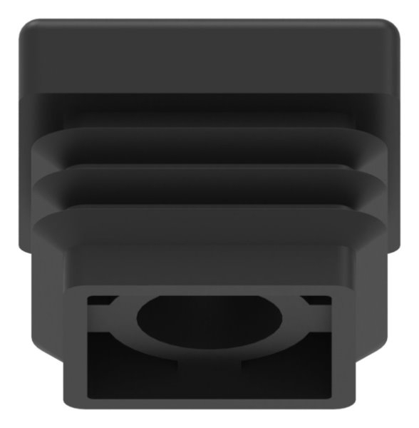Capuchon en plastique pour tube carré 30x30mm avec M8
