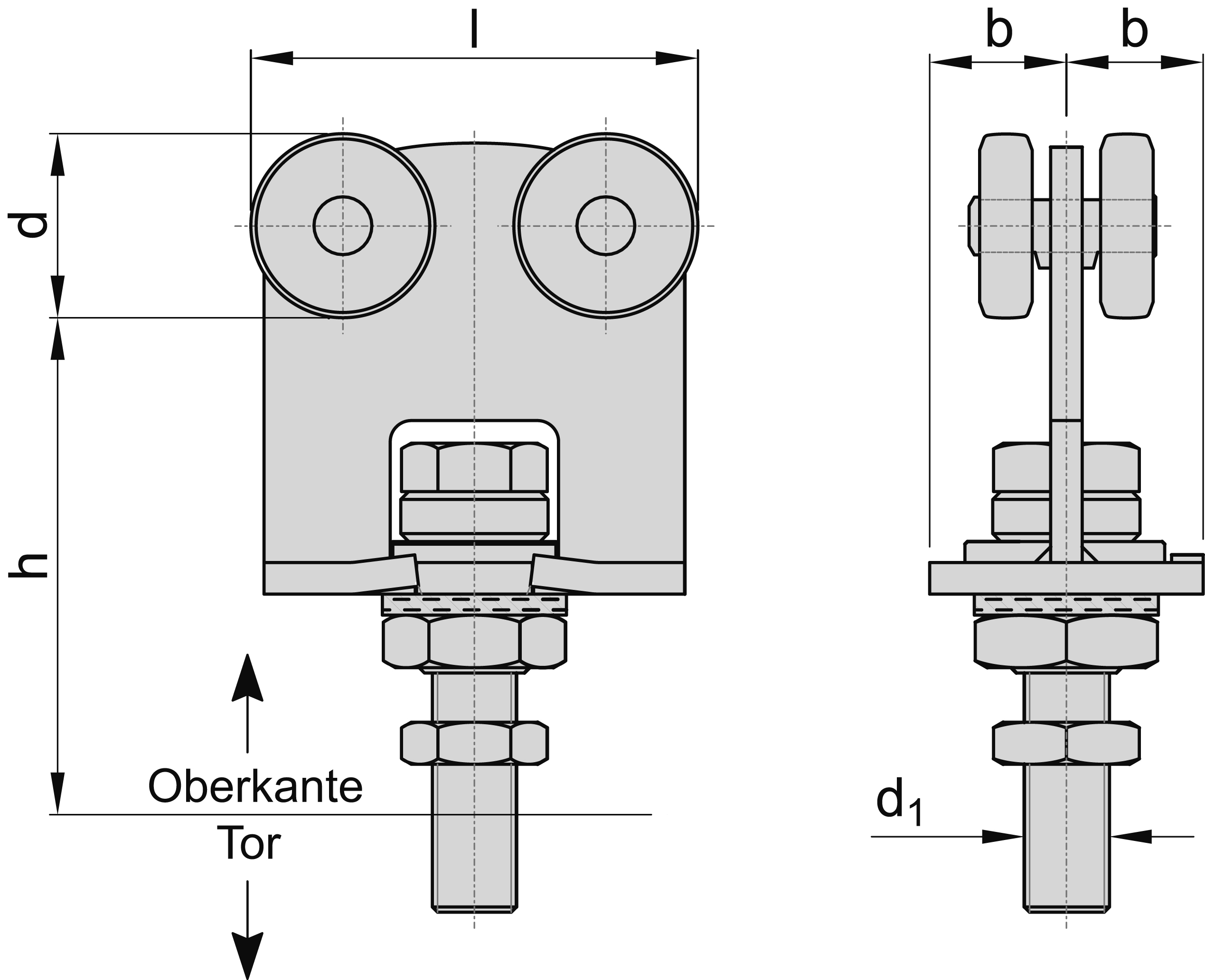 Double rouleau à rotation horizontale taille 0