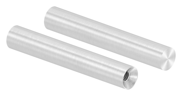 Broche Ø 12mm, longueur : 75mm, avec filetage femelle, V2A