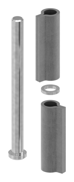 Sangle à souder | 2 pièces | Capacité de charge : 350kg | Acier S235JR, brut