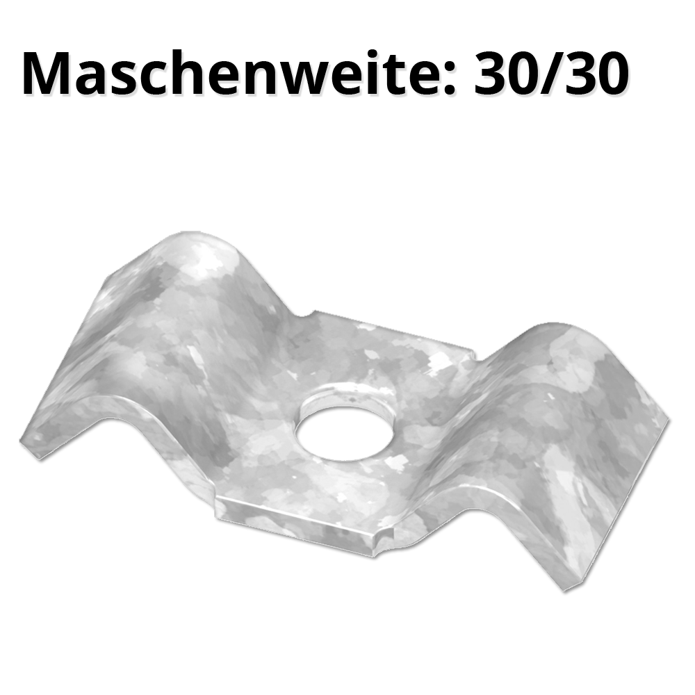 patte en queue d'aronde pour MW 30/30 mm | en St37, galvanisé à chaud
