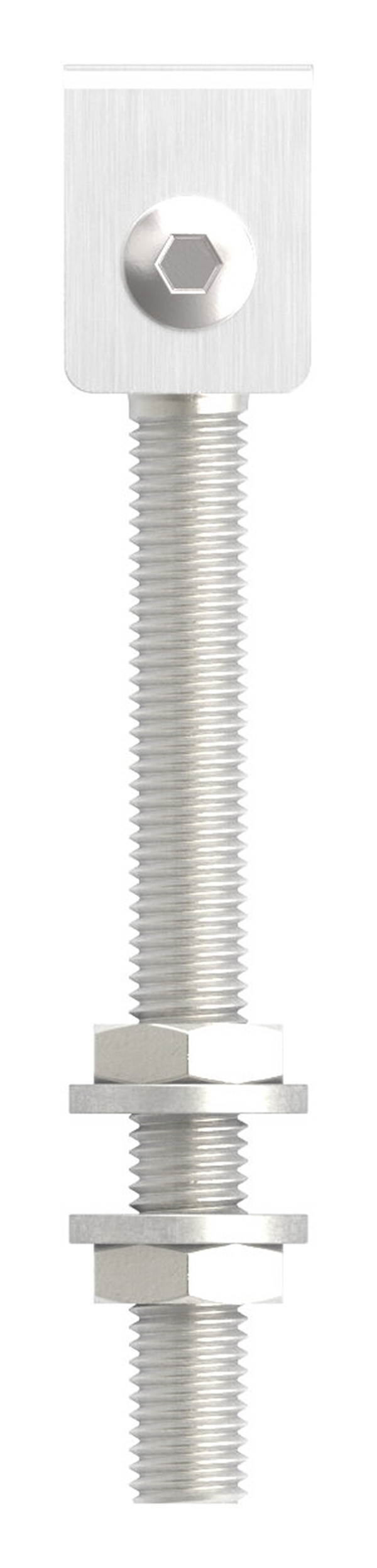 Charnière M12 avec filetage long V2A