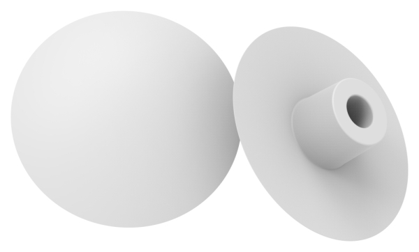Capuchon en plastique pour vis à six pans creux M6, blanc