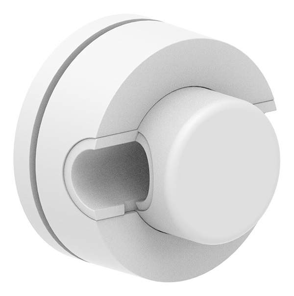 Porte-brenk Ø 50mm, plastique, blanc pur
