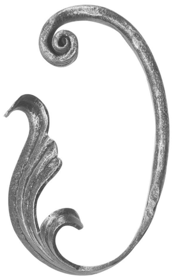 Maître baroque | Dimensions : 100x145 mm | Matériau : 16x8 mm | Acier S235JR, brut