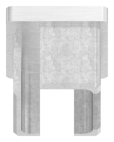 Capuchon d'insertion V4A pour collage pour tube 40x30x2,0 mm