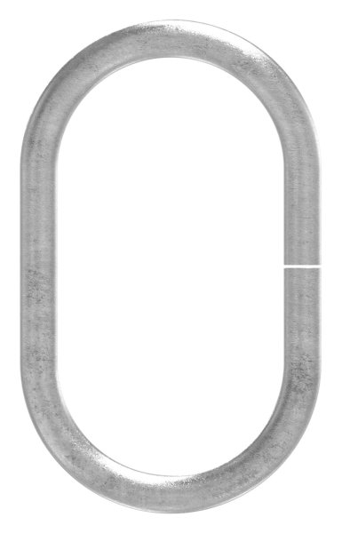 Anneau | ovale | matériau : 14 mm | Ø extérieur 180x110 mm | acier S235JR, brut
