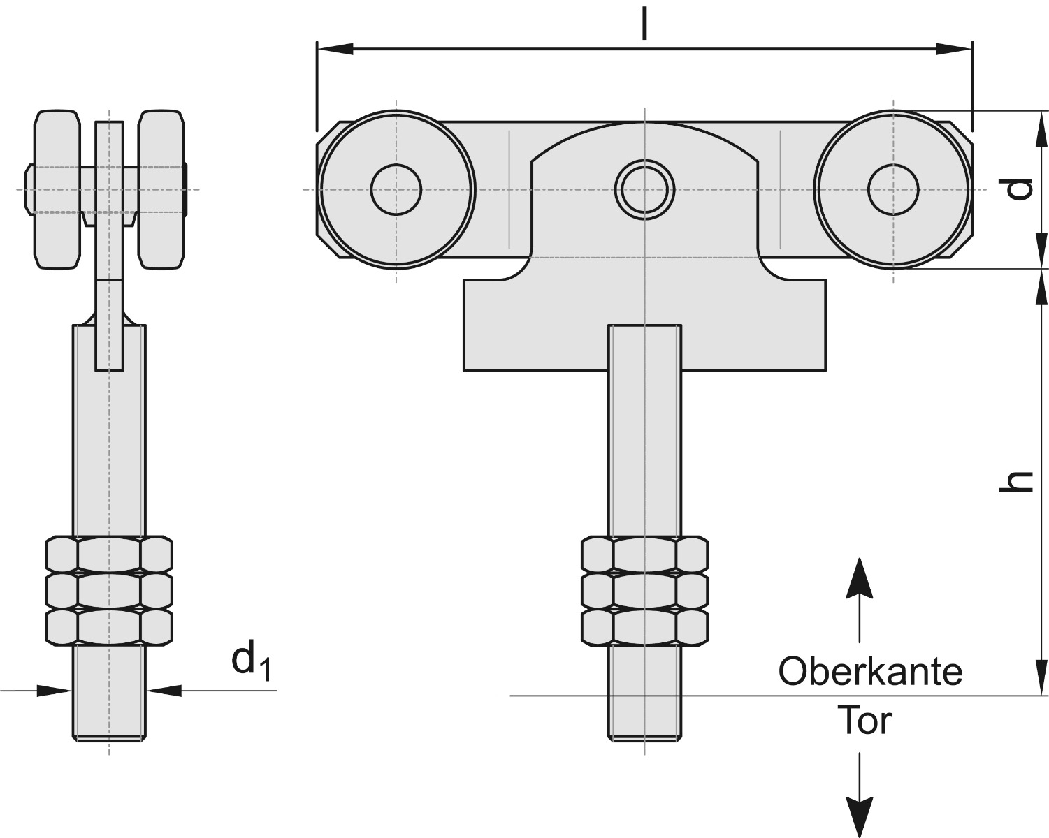 Rouleau double avec pendule à vis taille 2