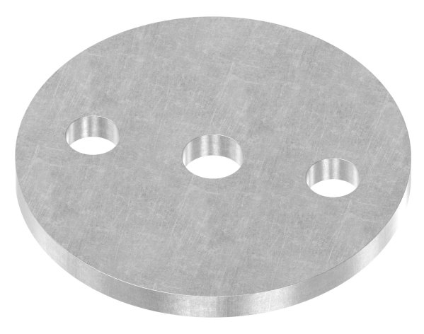 Plaque d'ancrage | Dimensions : Ø 80x6 mm | Acier (brut) S235JR