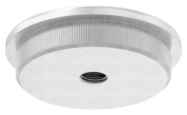 Bouchon légèrement bombé avec M8 pour Ø 48,3x3,0 mm V2A matériau plein