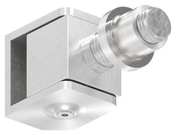 Charnière de portail réglable avec manchon fileté M16, V2A