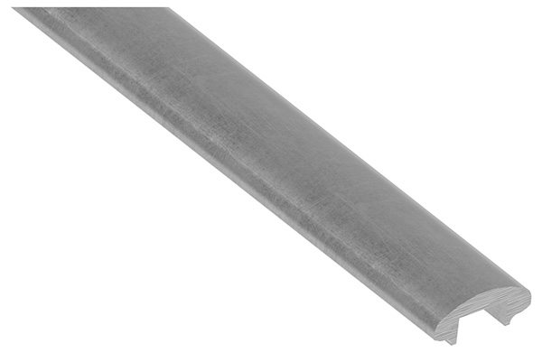 Main courante | dimensions : 50x22,5 mm | longueur : 3000 mm | avec rainure | acier (brut) S235JR